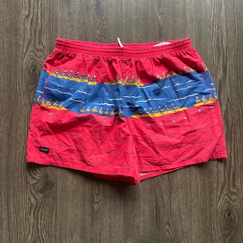 Vintage Speedo Swim Shorts Mens XL AOP Trunks 90s Skater Surfing All Over Print